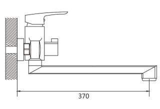 Смеситель для ванны Shevanik S8522 хром